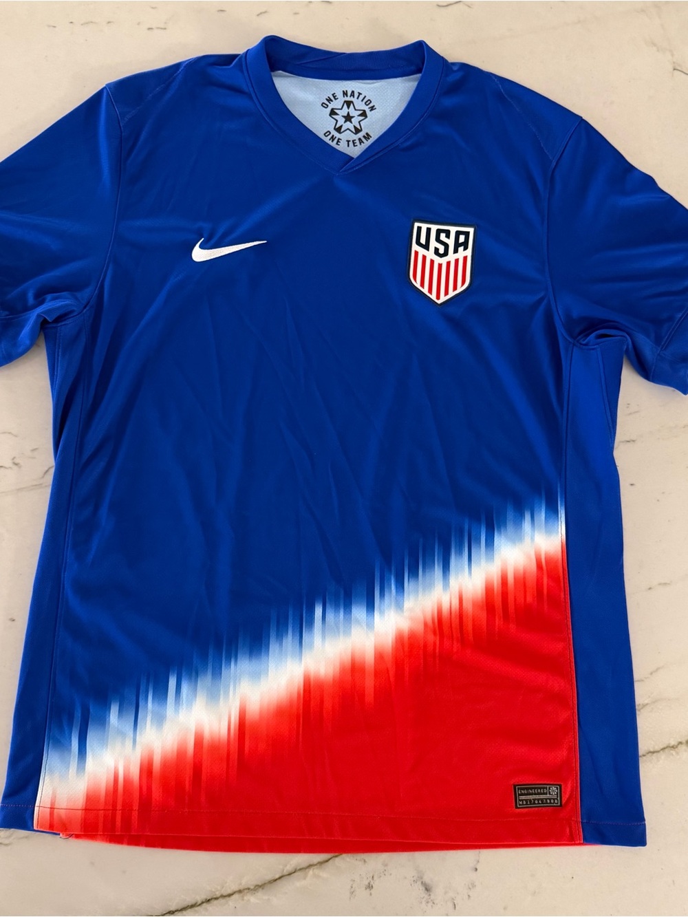 2024 Nike Men’s United States Away Blue Soccer Jersey Large L US USMNT USA